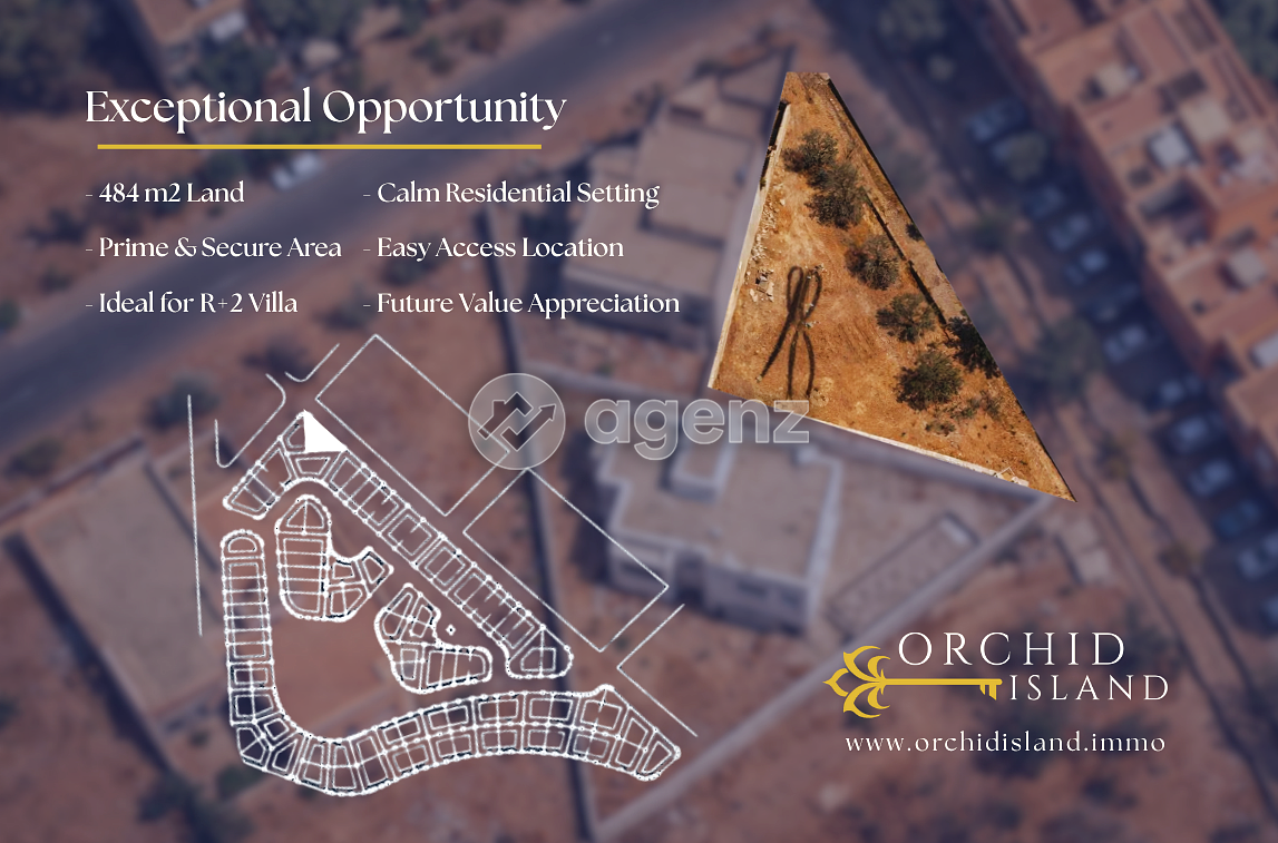 Terrain à vendre 484 m² – Janat Azaitoun, Marrakech — 2