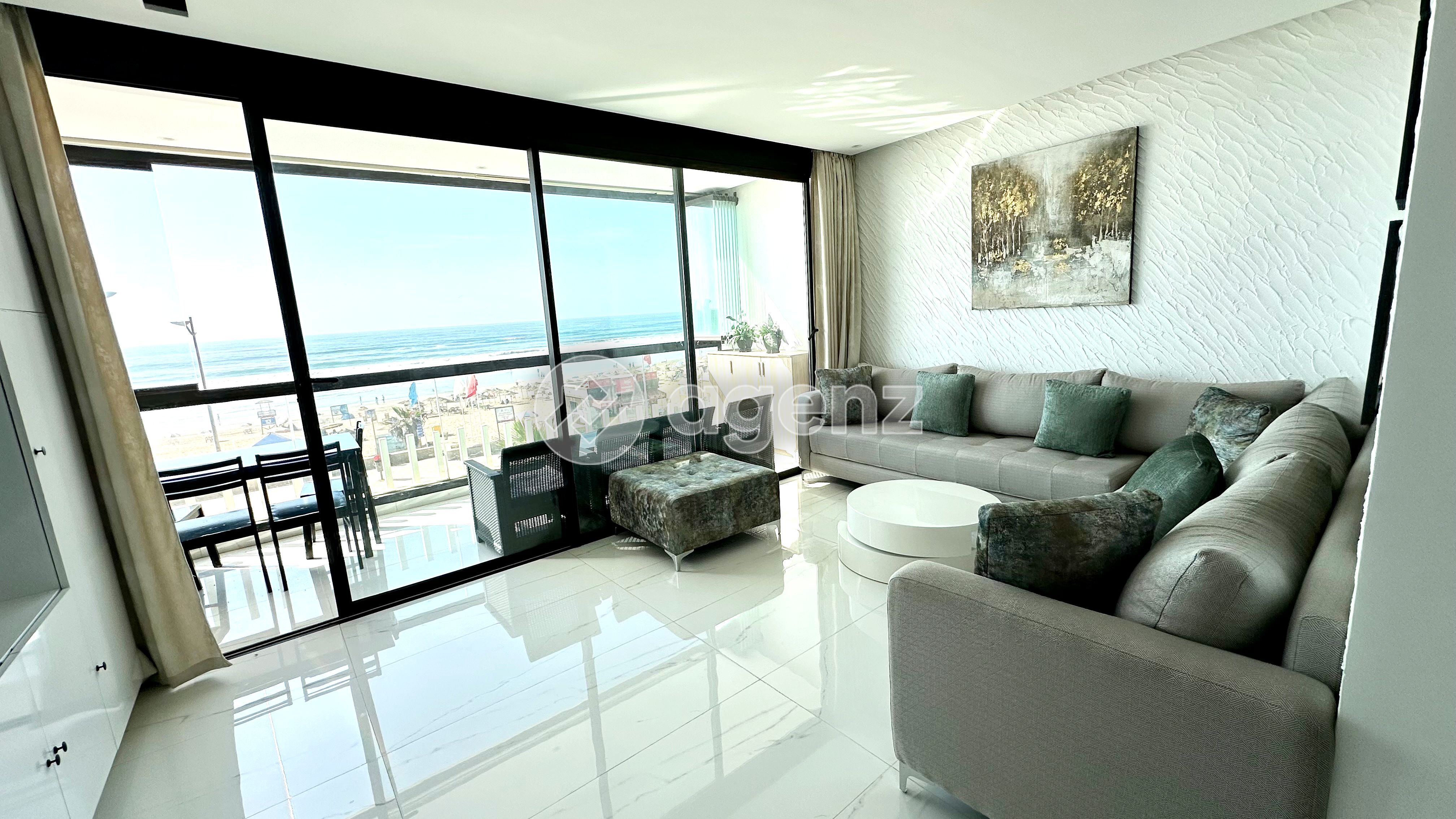 Élégant La Perle de Mehdia, appartement avec vue sur la mer