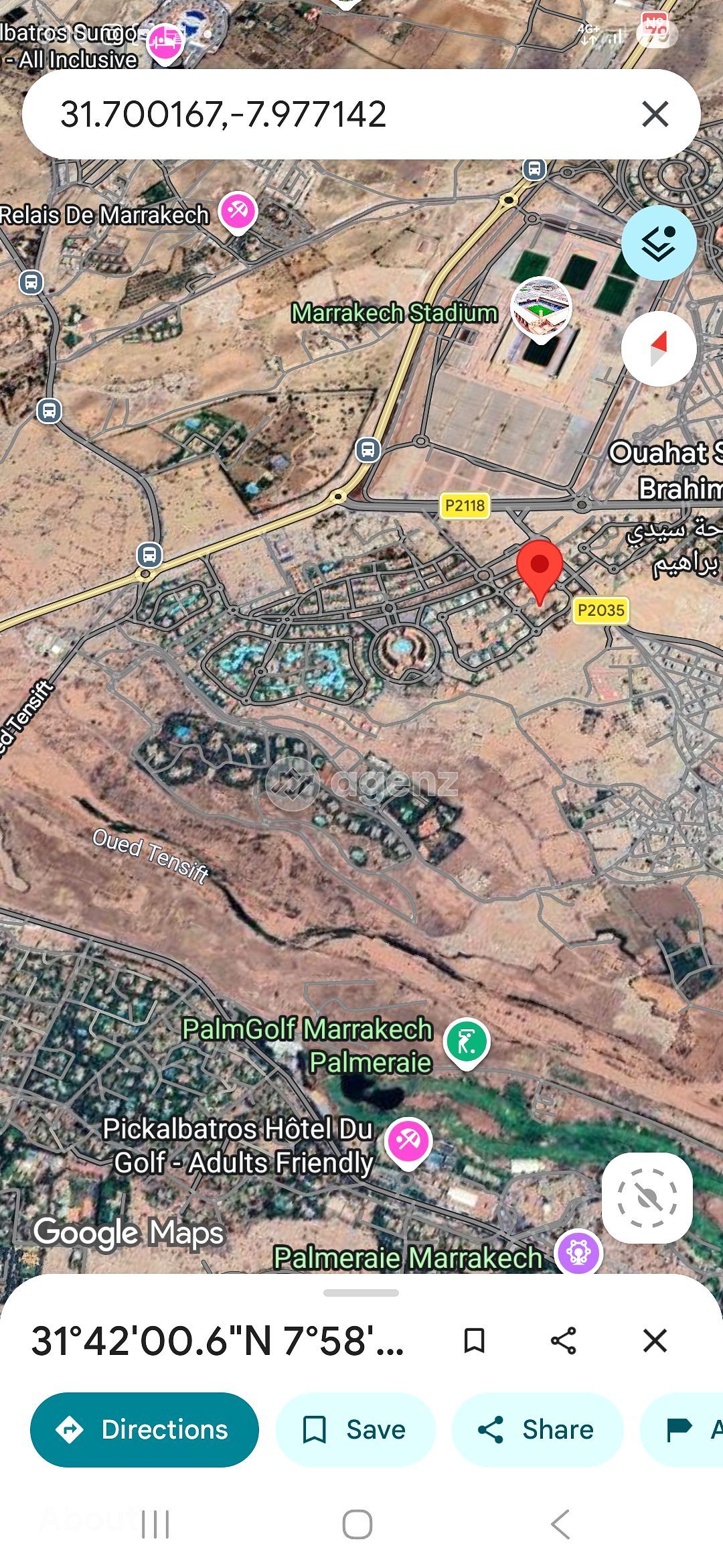 Terrain Situé à proximité de l’hôtel Al Maaden, ce terrain de 2 hectares 7977 m²  — 2