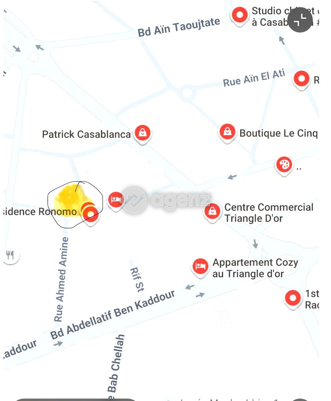 Luxueux Terrain à vendre à quartier racine "Triangle dor"