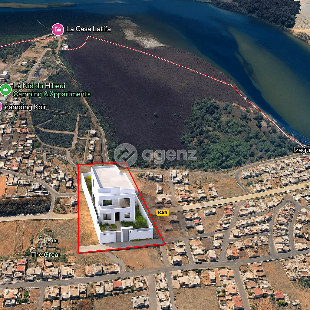 RARE: Terrain Villa Titré: 200m2, 3 facades, Vue sur lagon, aucun vis-a-vis — 2