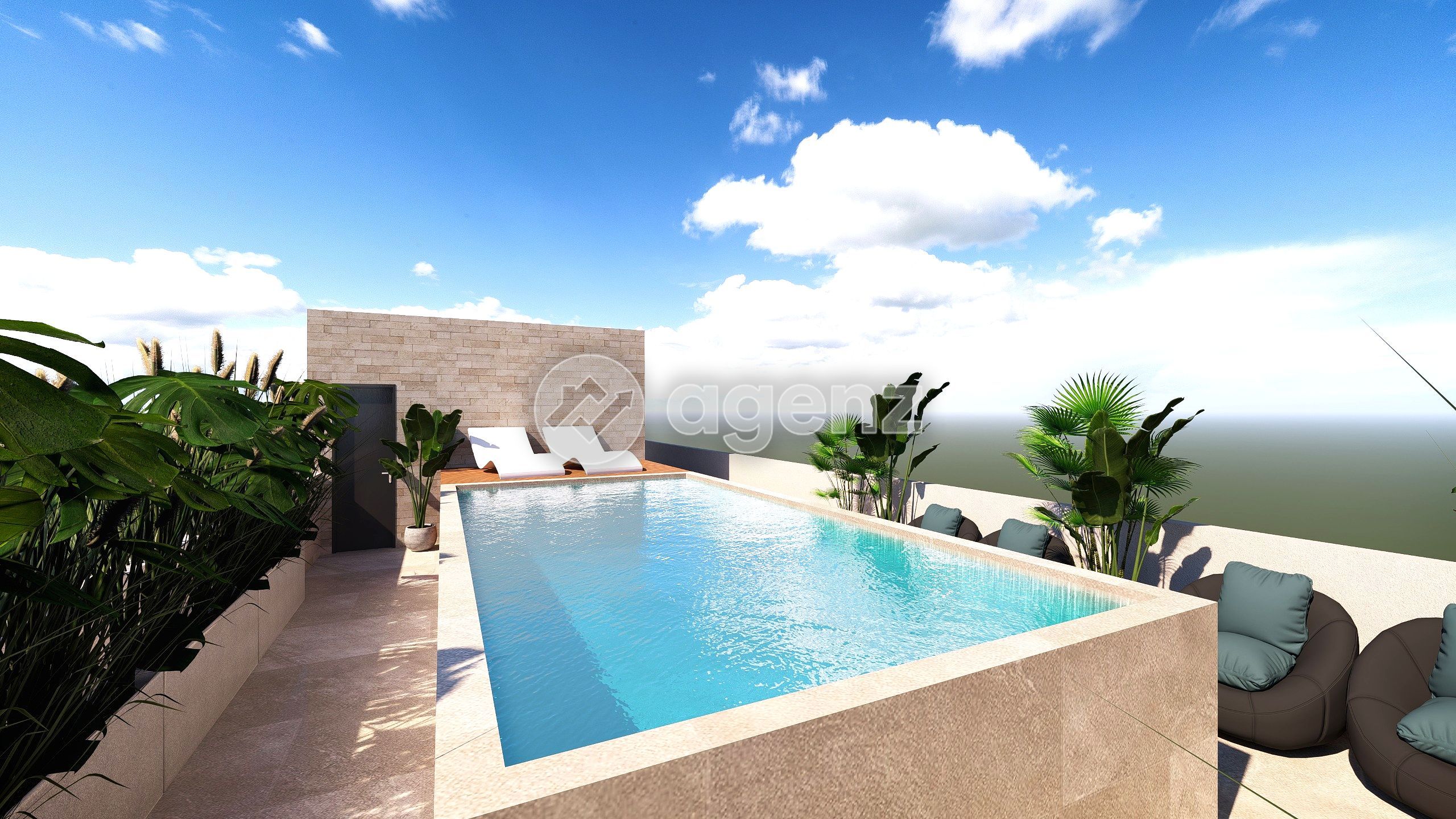 Olivia Résidence studios neufs à Marrakech avec piscine Rooftop — 2
