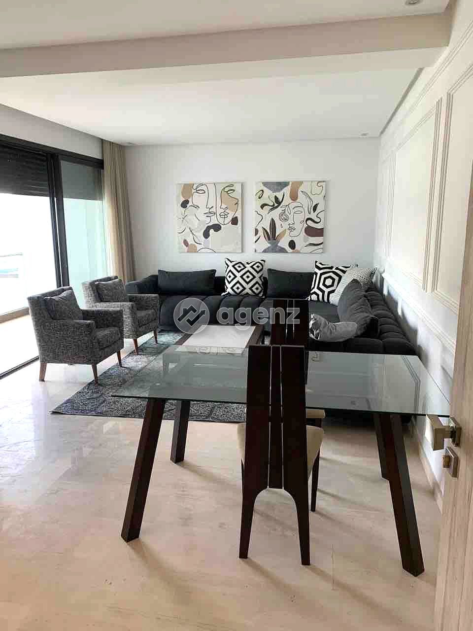 Exceptionnel Appartement de 1 chambre à louer à Ain Diab Extension