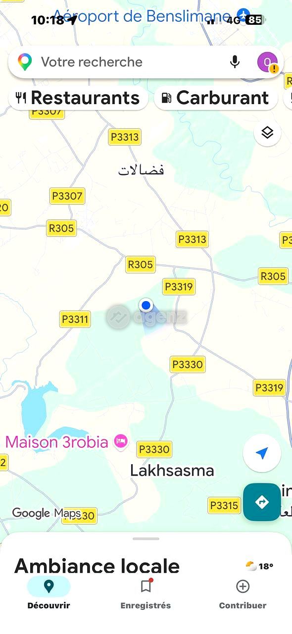 2 lots de terrain situés à Jemâa Fdalate (région Benslimane – proche Casablanca).