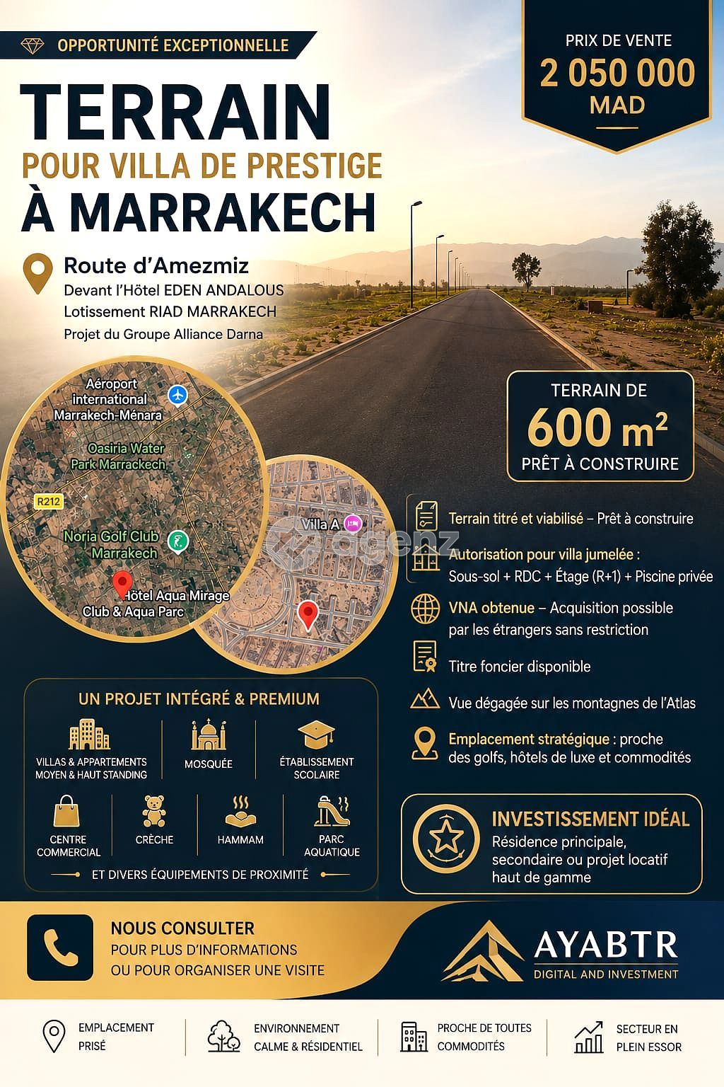 Magnifique Terrain à vendre à Marrakech