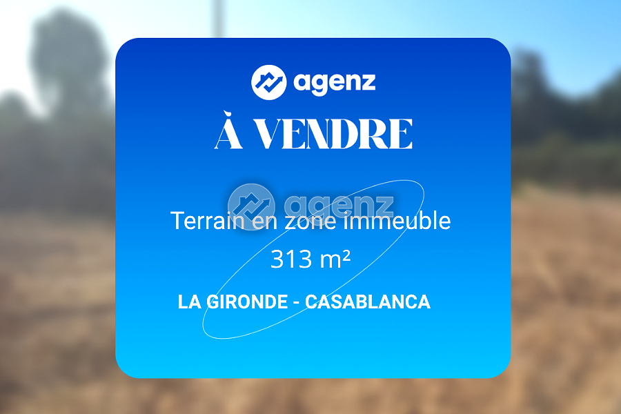 Terrain de 313 m² à La Gironde - Casablanca