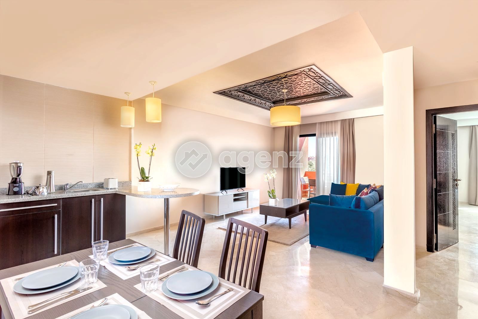 Magnifique Appartement de 2 chambres à vendre à Route de Casablanca