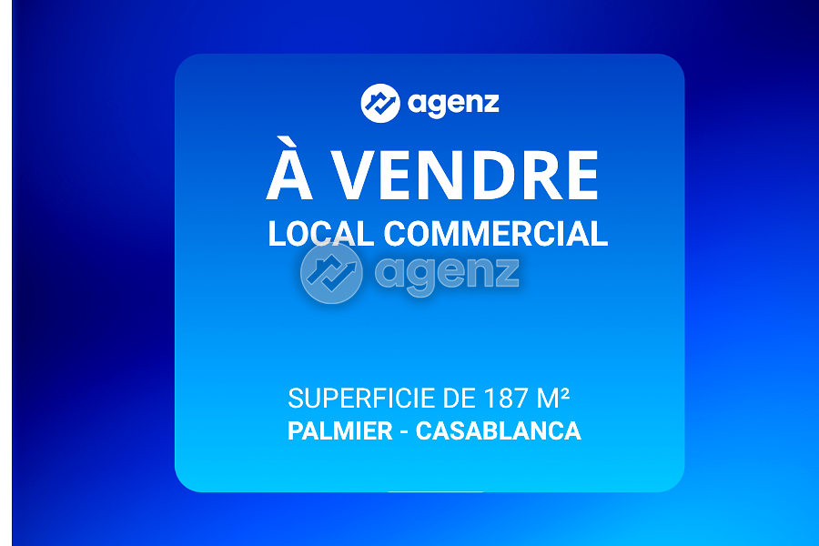 Commerce de 187 m² à Palmier - Casablanca
