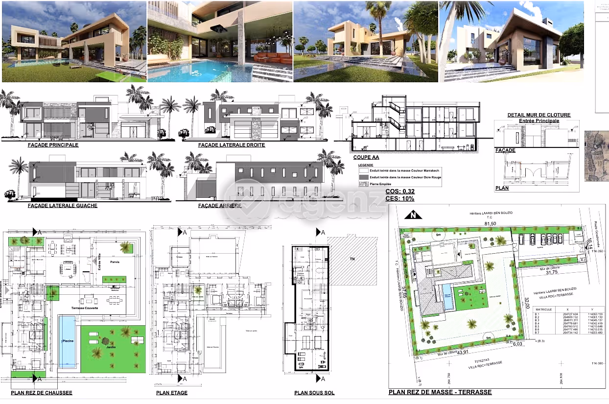 Vente terrain 3200 m2 rte de Ouarzazate 
MARRAKECH — 5