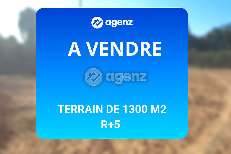 Terrain à vendre à Rahal Messkini en R+5 