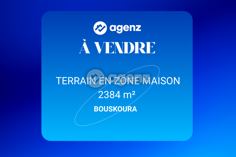 Terrain en zone résidentielle; 2384 m² - 