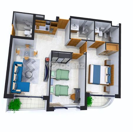 Agréable Appartement de 2 chambres à vendre à Bourgogne