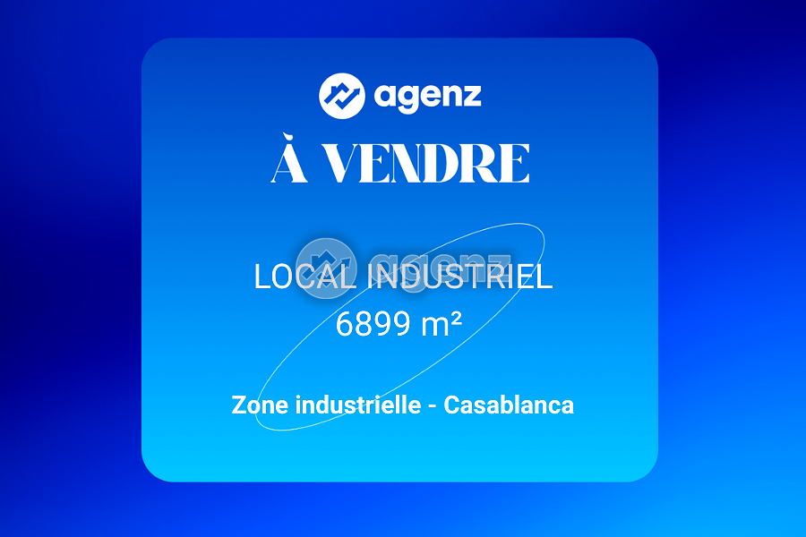 Local Industriel de 6899 m²  à Zone Industrielle-Casablanca