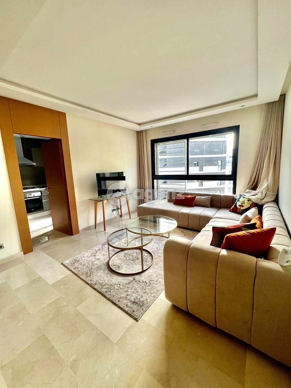 Splendide Appartement Meublé de 2 chambres à louer à Casablanca Finance City