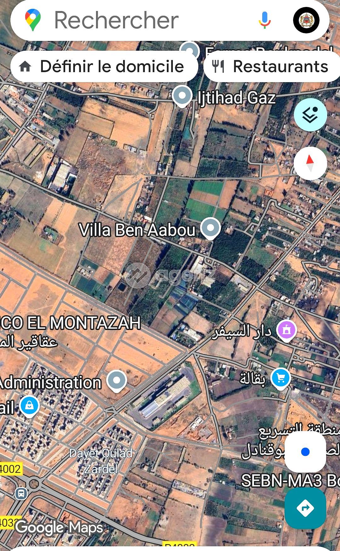 Un terrain à vendre à Sidi Bouknadel, près de Salé