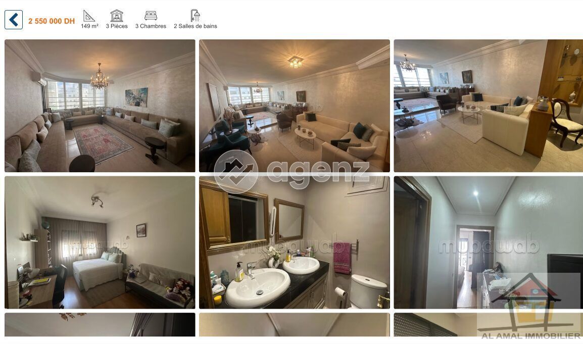 Splendide Appartement de 3 chambres à vendre à RACINE 