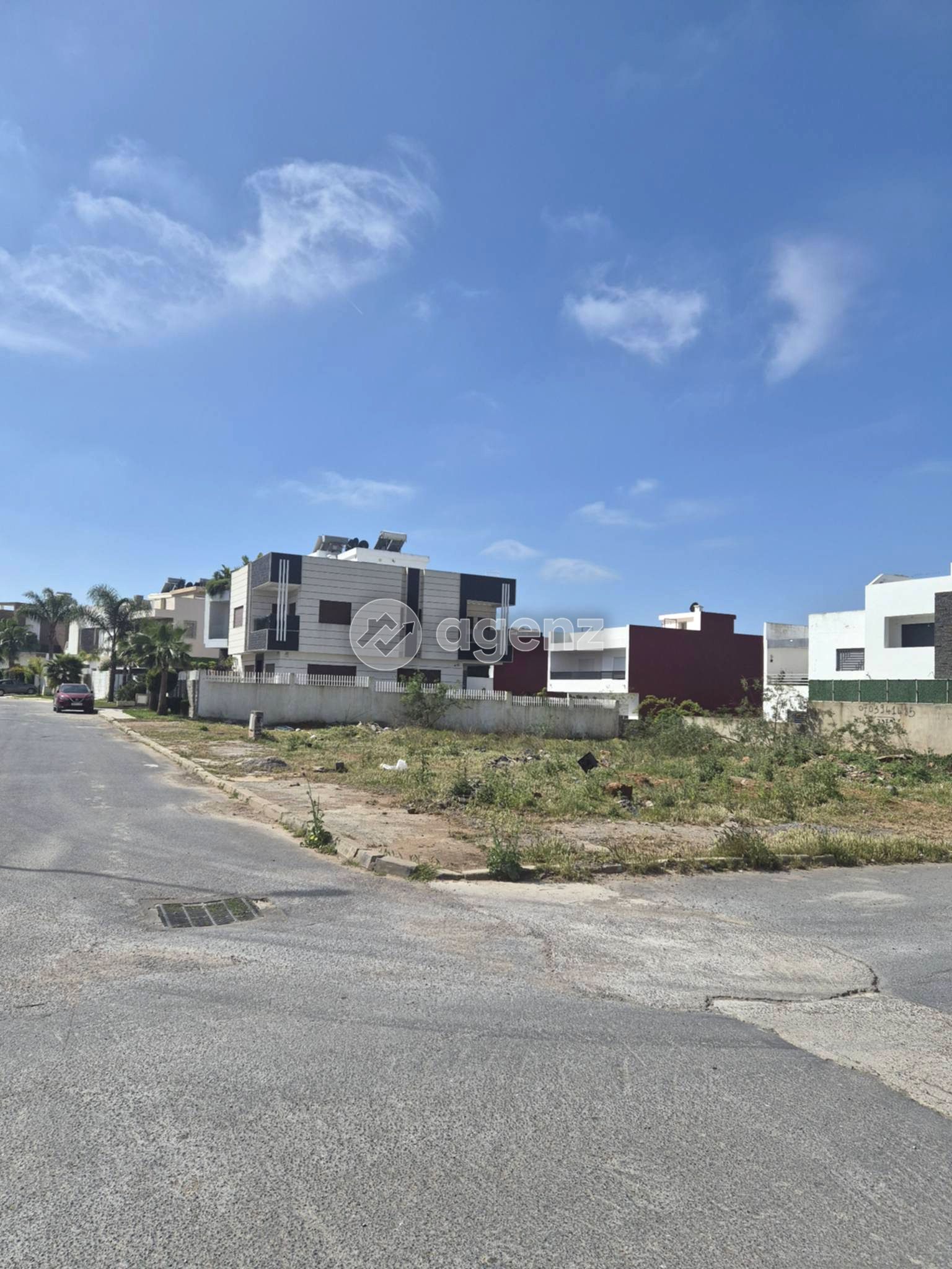 Terrain Quartier Golf 2 façade  kenitra