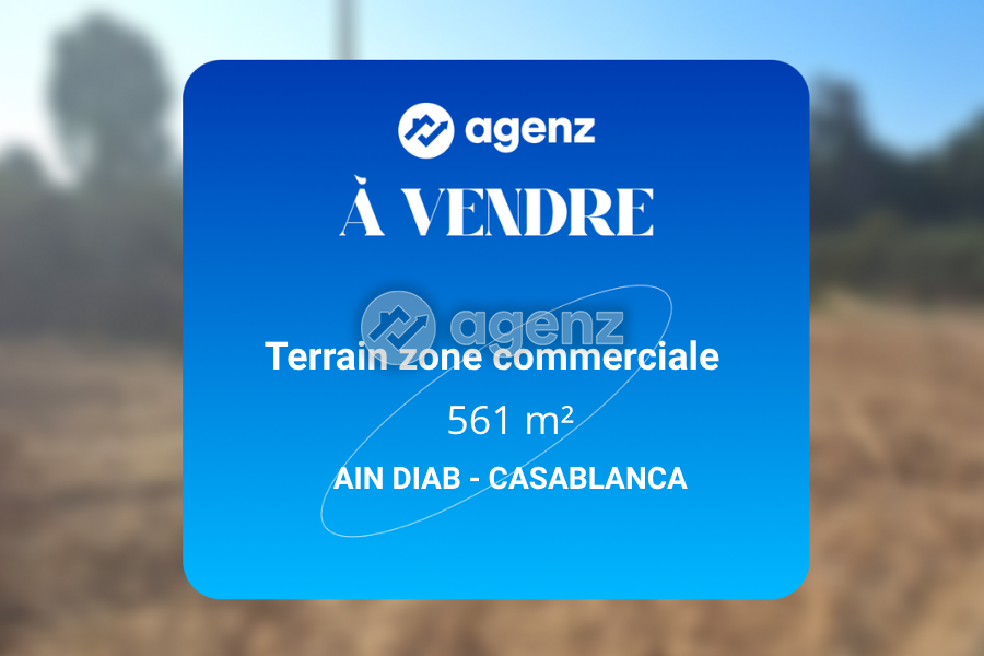 Terrain bien placé – Zone commerciale