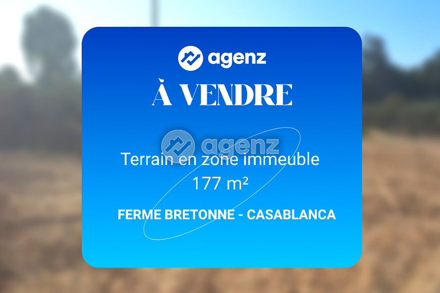 Terrain de 177 m² à Ferme Bretonne - Casablanca