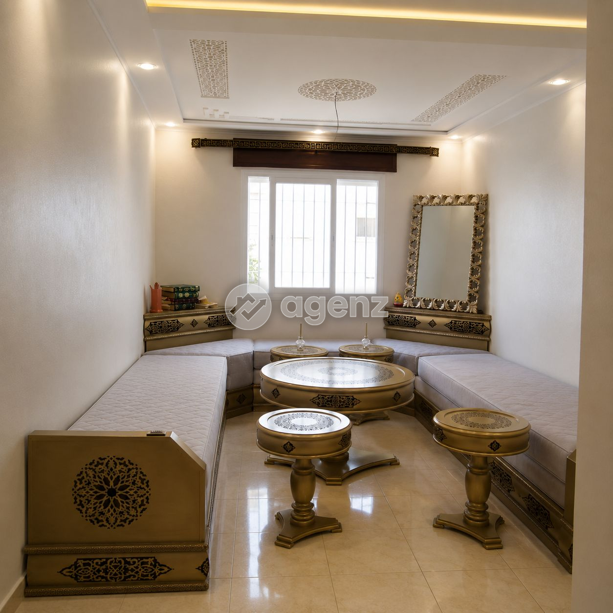 Appartement meublé de 3 chambres et 2 balcons à Tétouan.