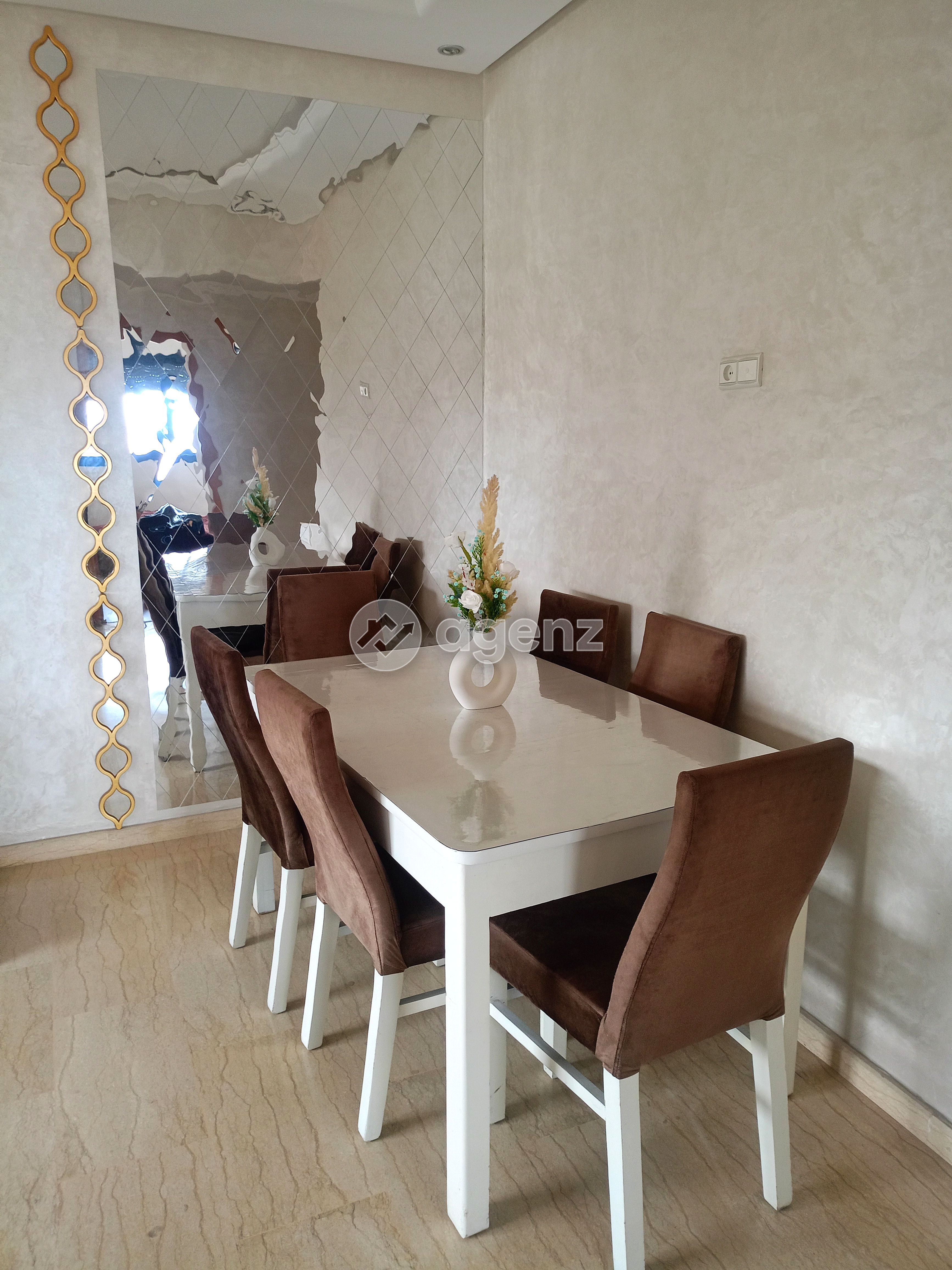 Moderne appartement meublé à louer à Ain Sbâa