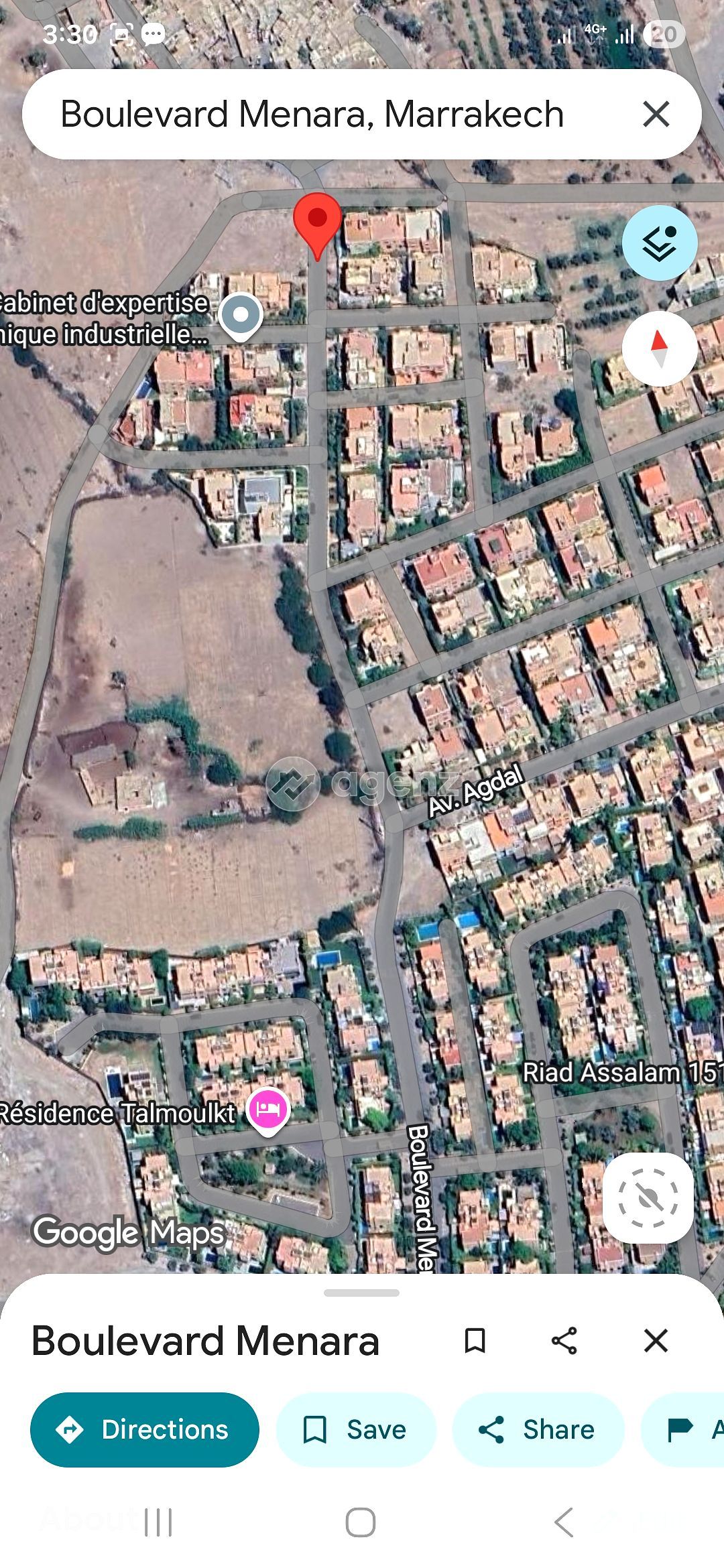 Luxueux Terrain à vendre à Route de Casablanca