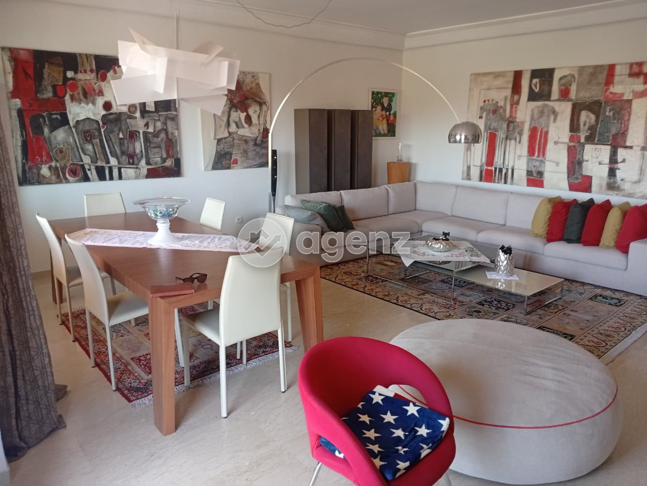 Élégant Appartement de 3 chambres à louer à Victor Hugo Boulevard Mohamed VI — 3
