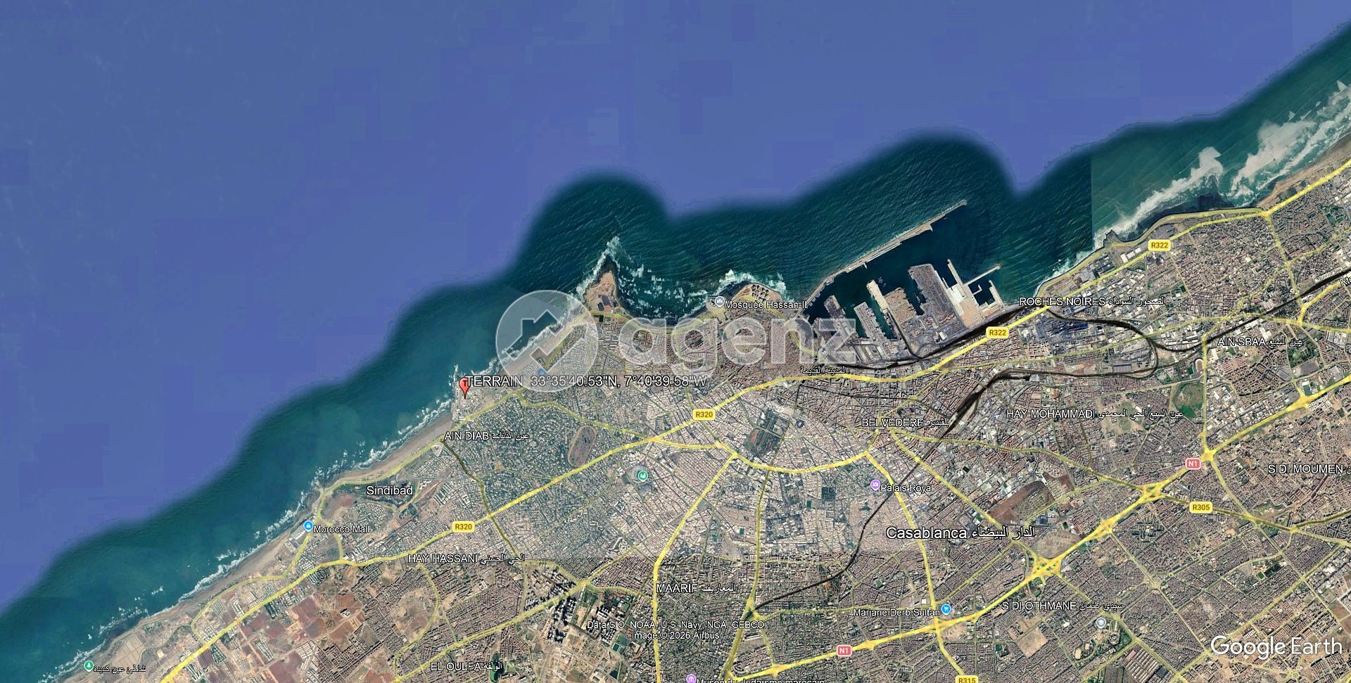 A VENDRE TERRAIN 561M2 A AIN DIAB — 2