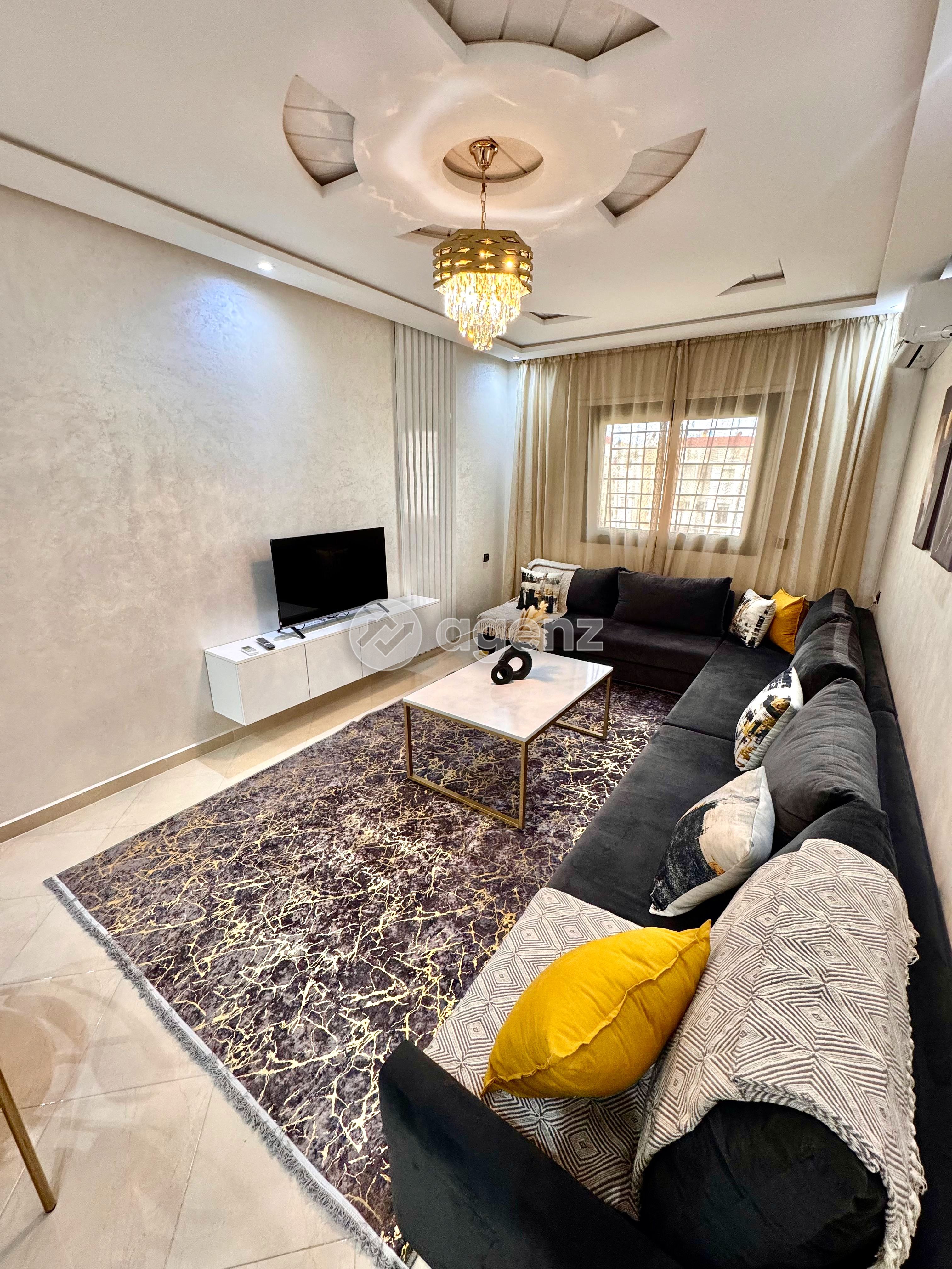 Appartement meublé à vendre Tanger Aouama – 74 m² – 2 chambres – 2 Ascenseur – Vue sur rue