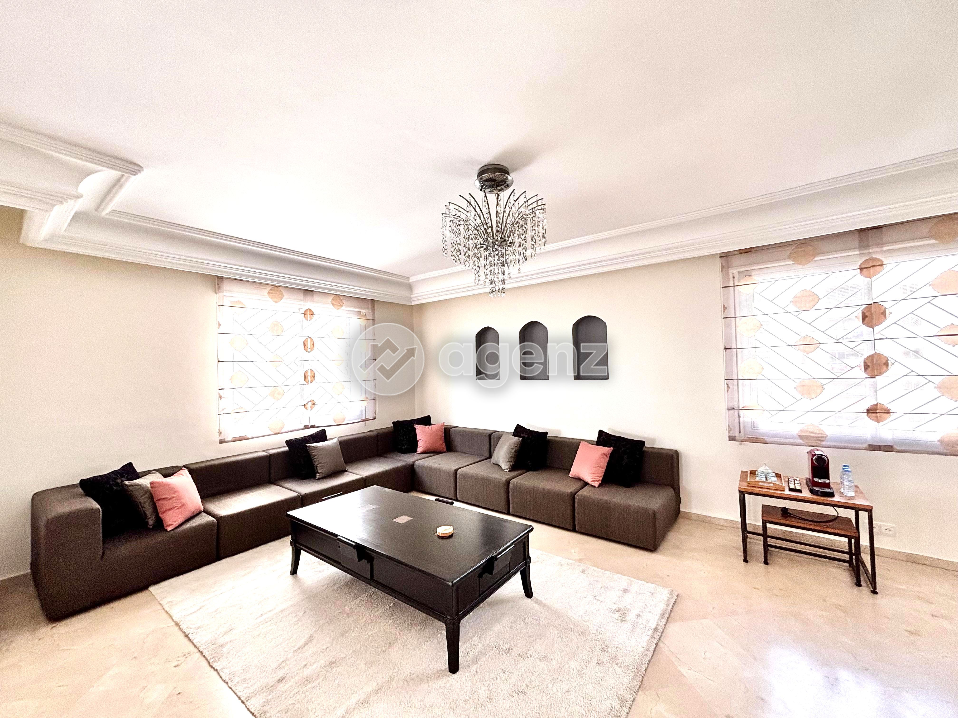 Élégant Appartement meublé de 3 chambres à louer à Maârif Extension  — 5