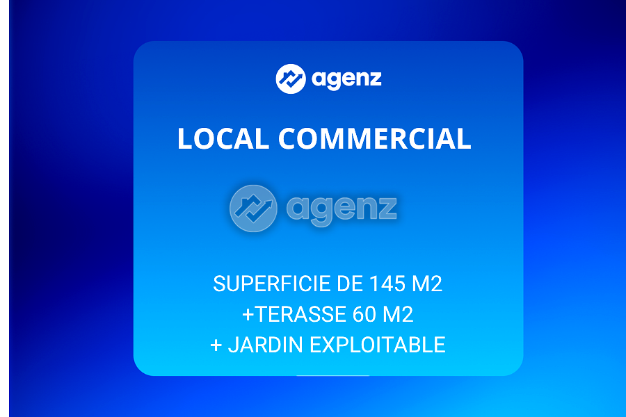 LOCAL COMMERCIAL DE 145 M² À ABDELMOUMEN - CASABLANCA