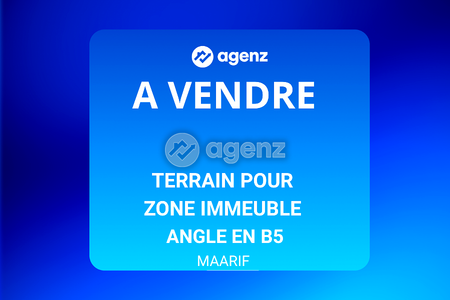 Superbe Terrain à vendre au quartier Maarif Extension 