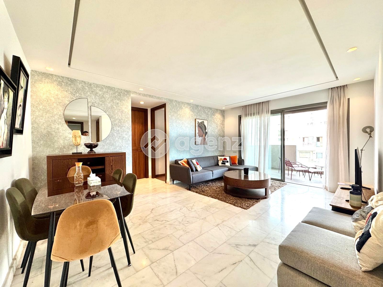 Luxueux Appartement de 2 chambres à louer à Casablanca Finance City