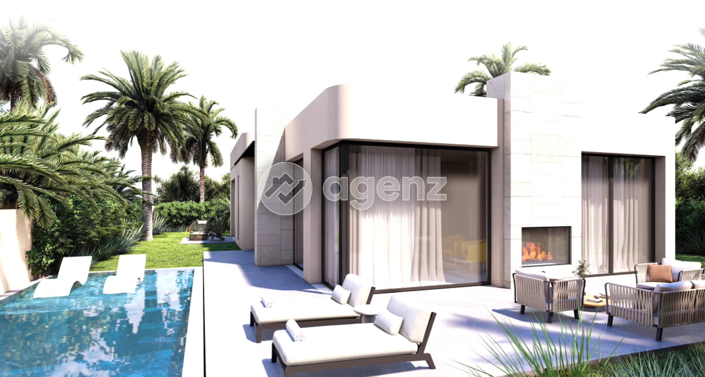 MROAD PARK Projet de 22 Élégant Villa plain pieds  de 4 chambres à vendre à Route d'Amizmiz