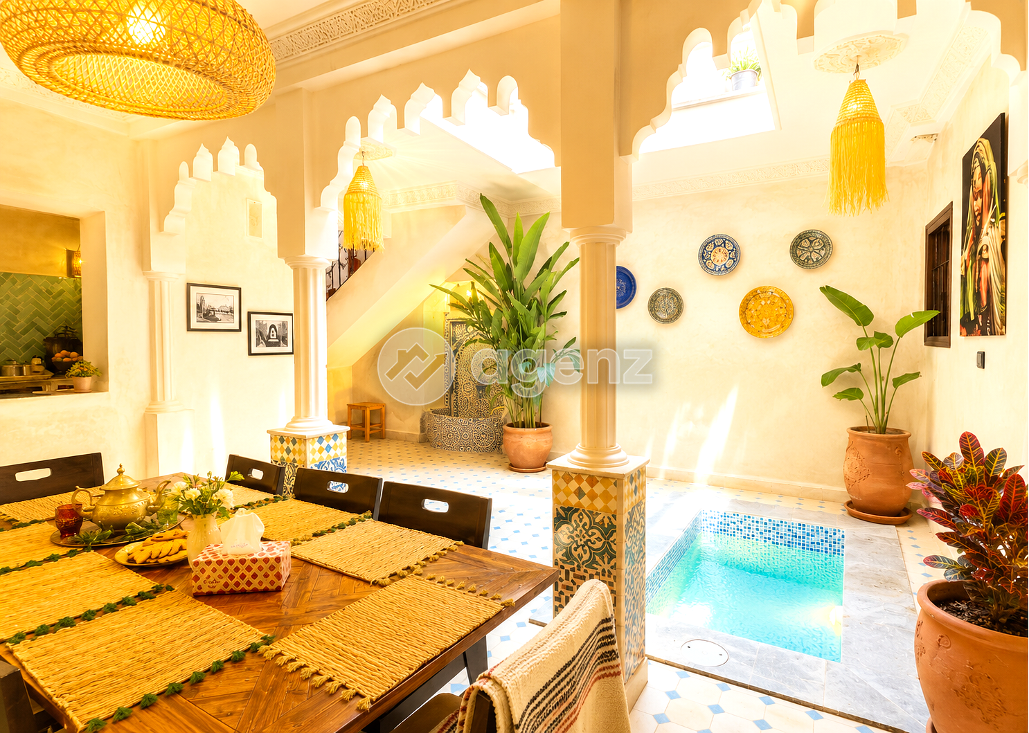 Riad de Charme 5 Chambres au Cœur de la Médina Sidi Ayoub à Vendre — 3