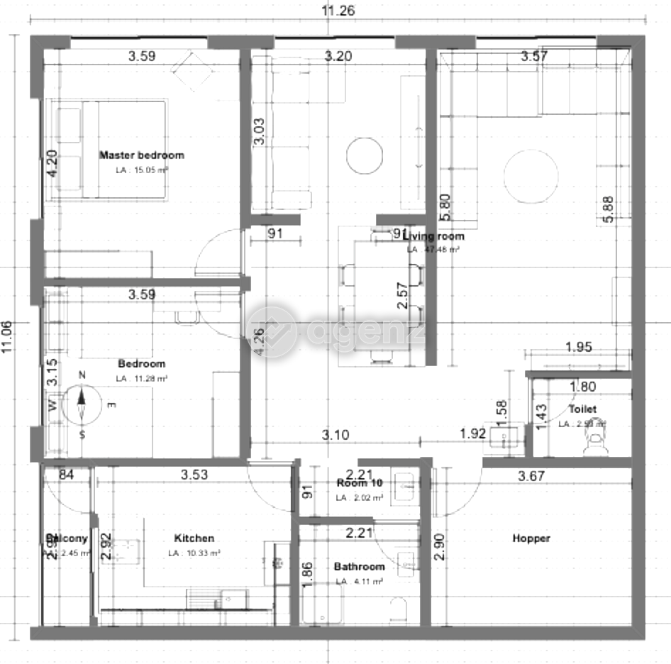 Authentique Appartement de 2 chambres à vendre — 2