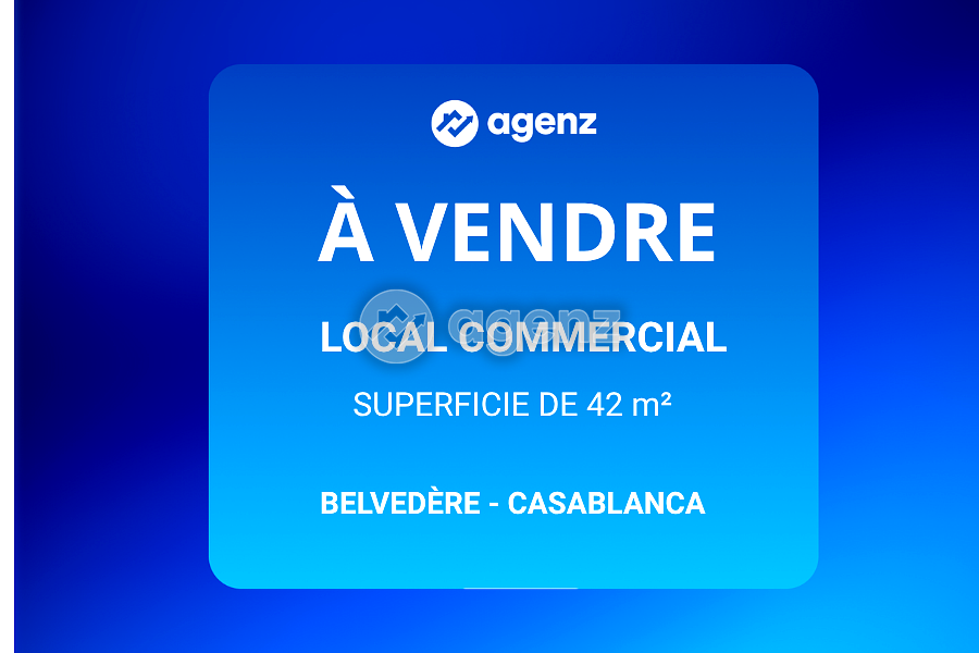 Commerce de 42 m² à Belvédère - Casablanca