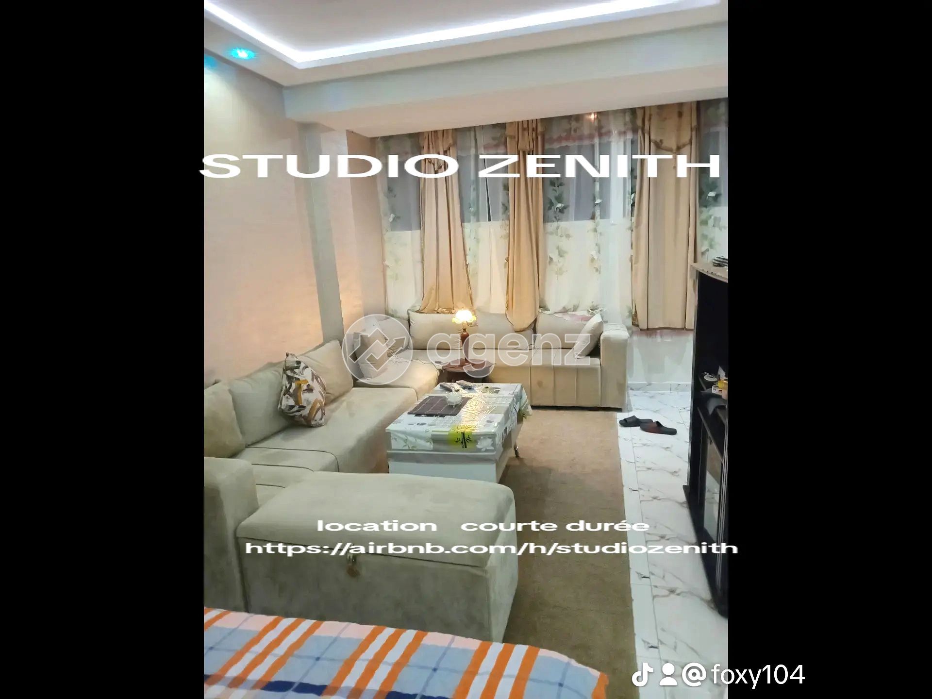 Élégant Studio meublé à louer – Maârif (près du Twin Center) — 2