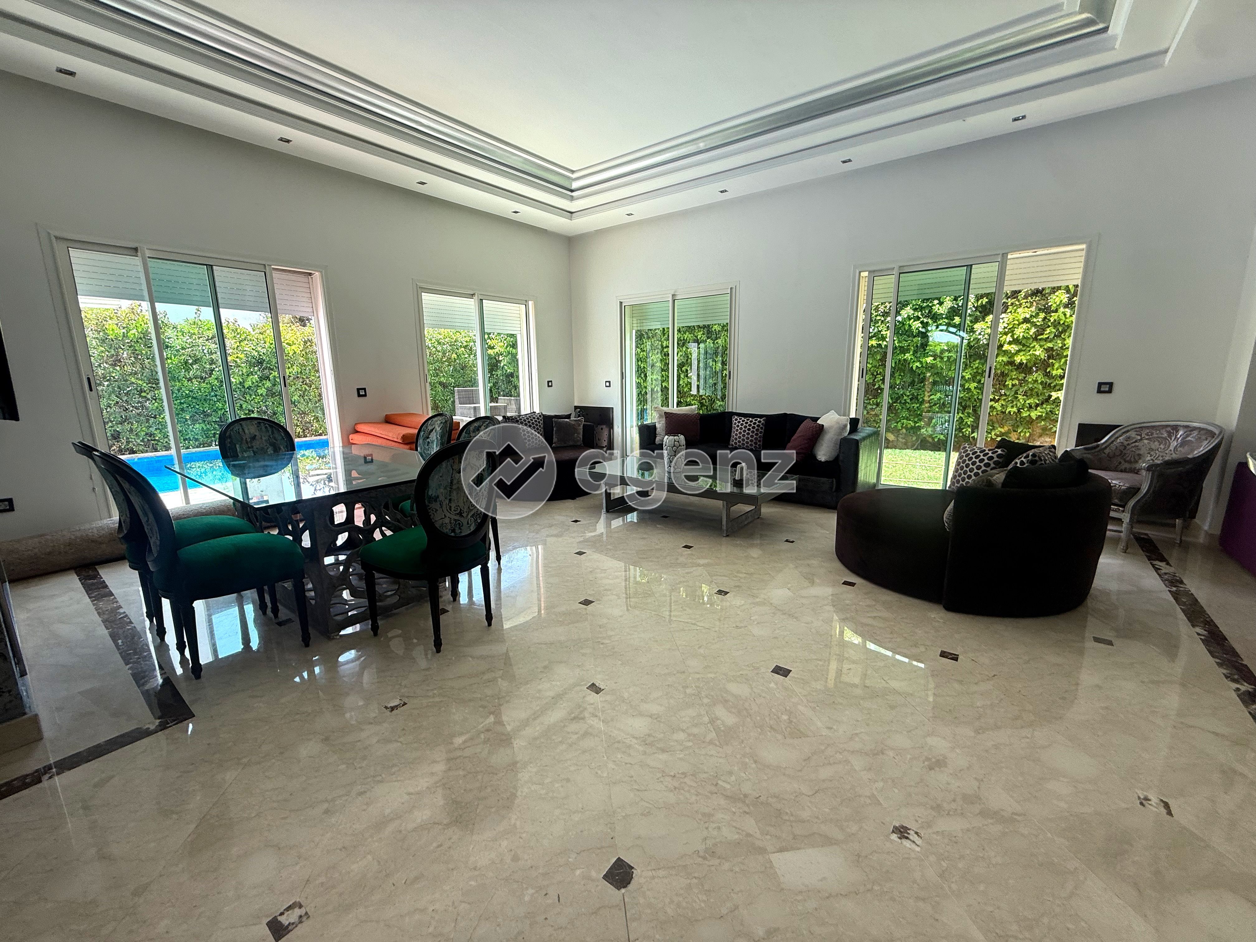 Villa meublé de 4 chambres à louer à Ain Diab  — 3
